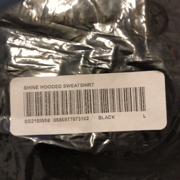 SOLD. SHINE Hooded Sweatshirt by Supreme Black Size Large NWT - Picture 4 of 14